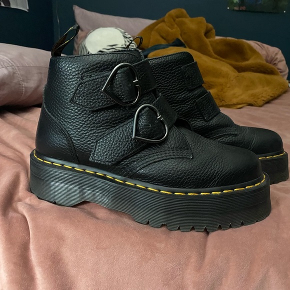 Dr. Martens Shoes - Heart platform lock doc martens!! Only worn a few times. Contact for questions!!
